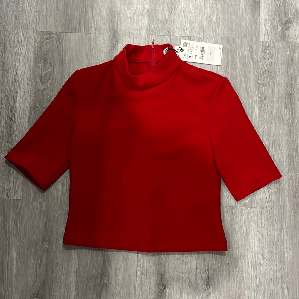 Zara crepe top